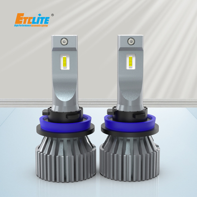 10000 Lumen Fanless LED Headlight Bulb CSP Chip Rohs Approved